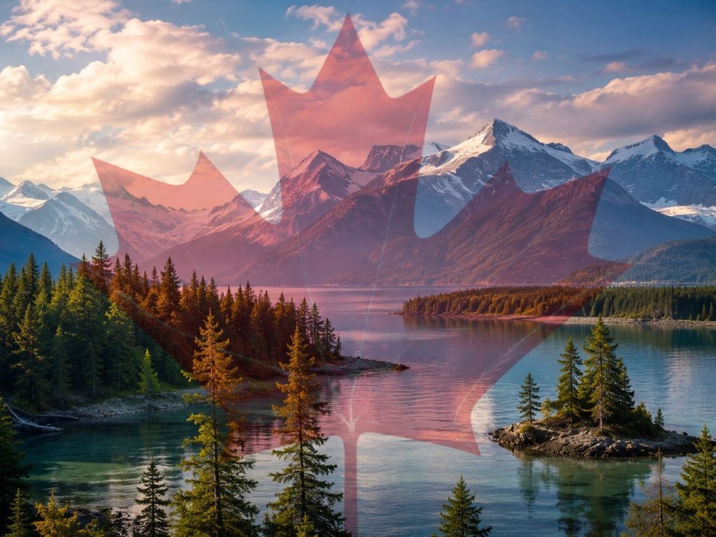 Canadian mountain lake landscape, symbolizing Peptides Plus's Canadian manufacturing